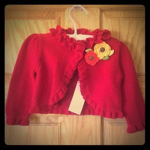 NWT Gymboree Girls fall sweater cardigan.  6-12 m